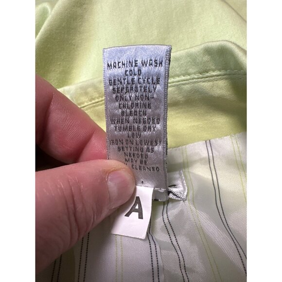 Chico's Lime Green Long Sleeve Button-Up Blazer Women's Size 2 US L - Picture 8 of 9